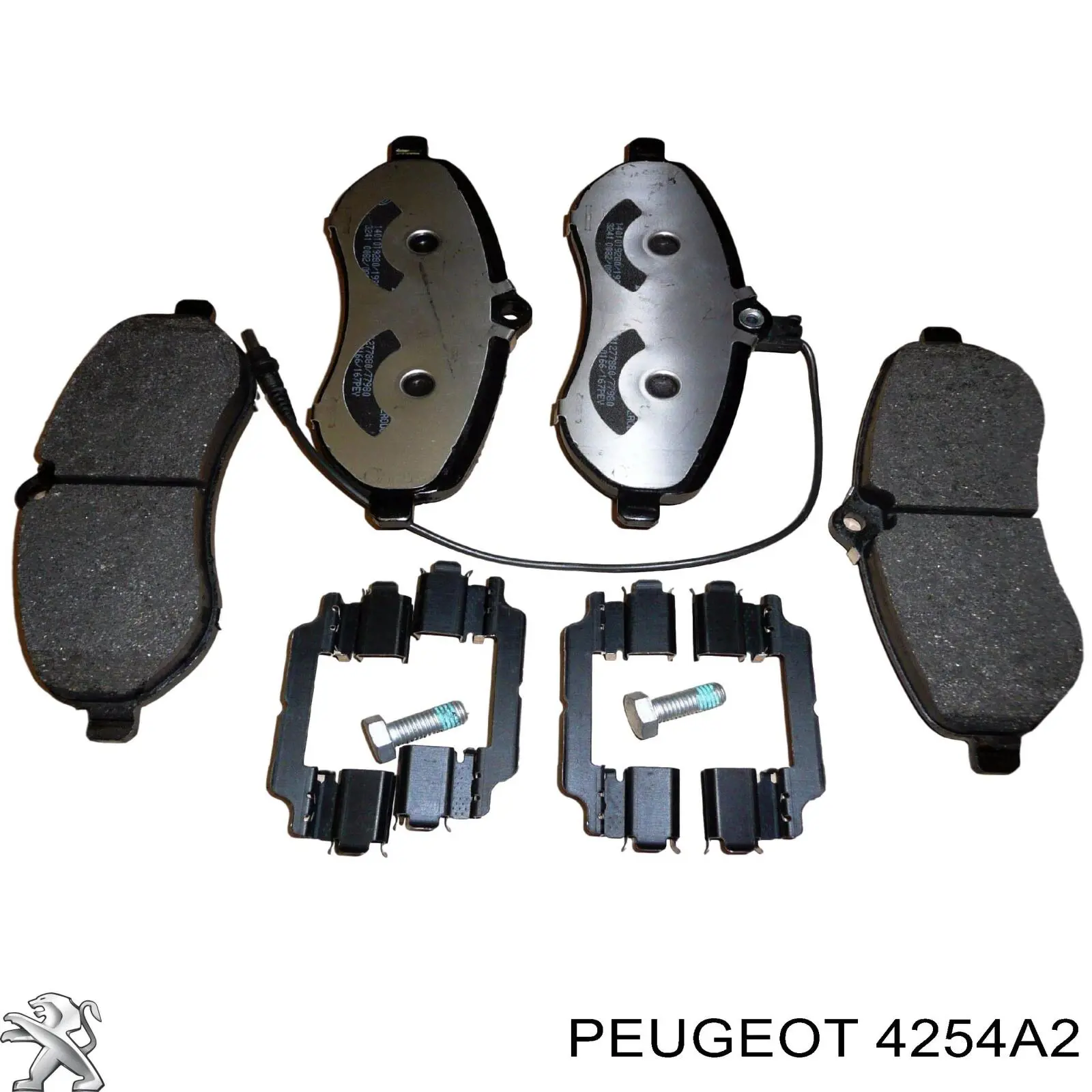 4254A2 Peugeot/Citroen колодки гальмівні передні, дискові