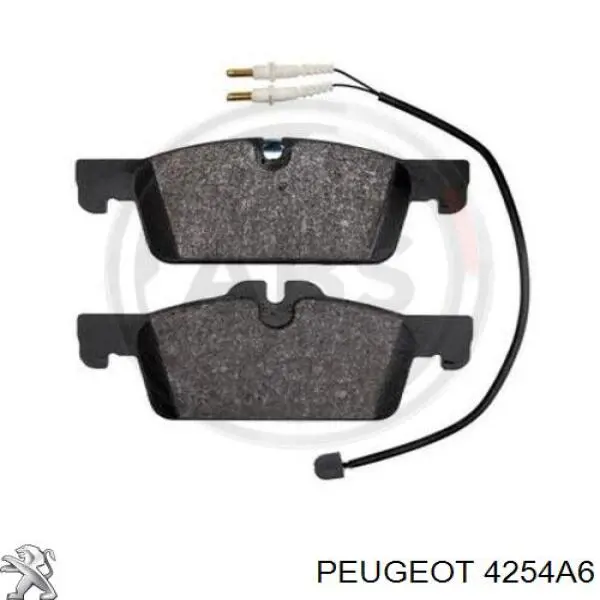 Передні тормозні колодки 4254A6 Peugeot/Citroen