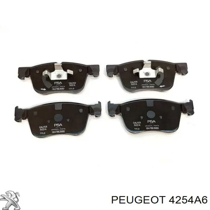 Купити 4254A6 Peugeot/Citroen Колодки гальмівні передні, дискові