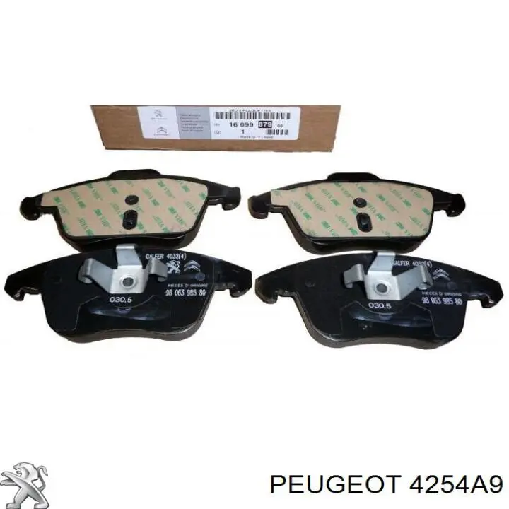 Передні тормозні колодки 4254A9 Peugeot/Citroen
