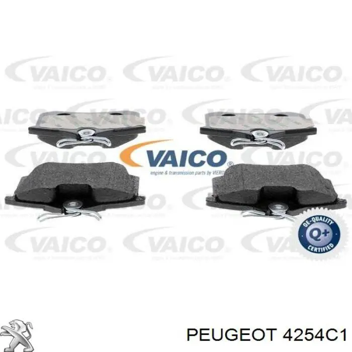 Задні гальмівні колодки 4254C1 Peugeot/Citroen