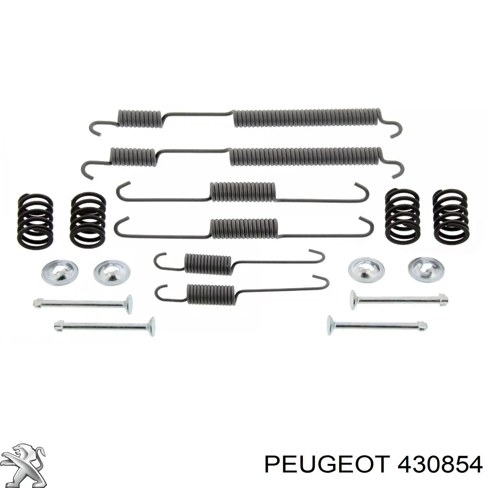 430854 Peugeot/Citroen монтажний комплект задніх барабанних колодок