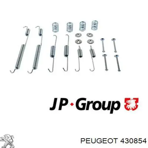 Монтажний комплект задніх барабанних колодок Peugeot/Citroen 430854 ціна, від 5.23 USD