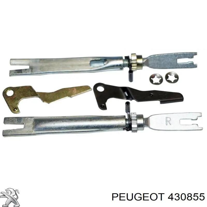 430855 Peugeot/Citroen монтажний комплект задніх барабанних колодок