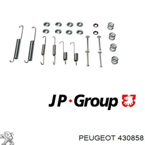 Монтажний комплект задніх барабанних колодок Peugeot/Citroen 430858 ціна, від 5.23 USD