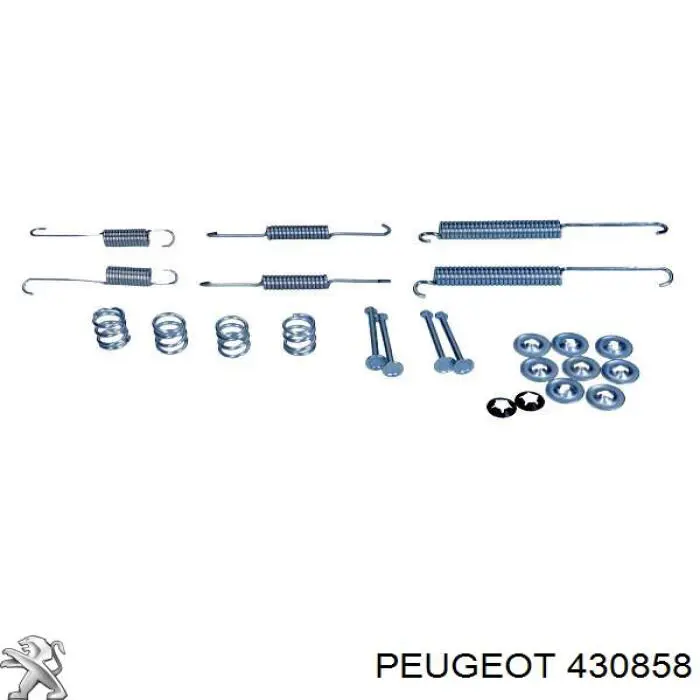 430858 Peugeot/Citroen Монтажний комплект задніх барабанних колодок