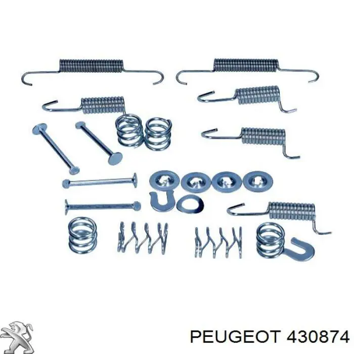 430874 Peugeot/Citroen монтажний комплект задніх барабанних колодок