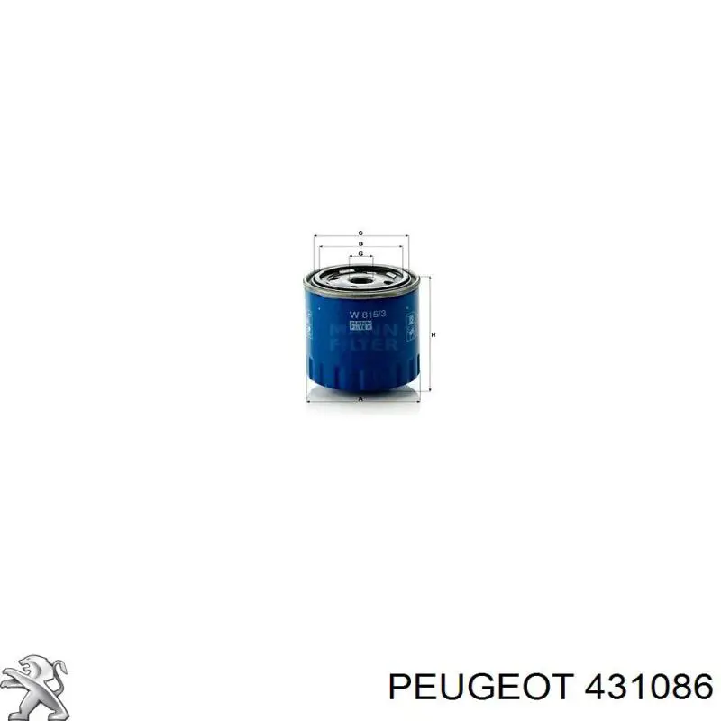 Купити 431086 Peugeot/Citroen Механізм підведення (самопідведення) барабанних колодок/розвідний ремкомплект