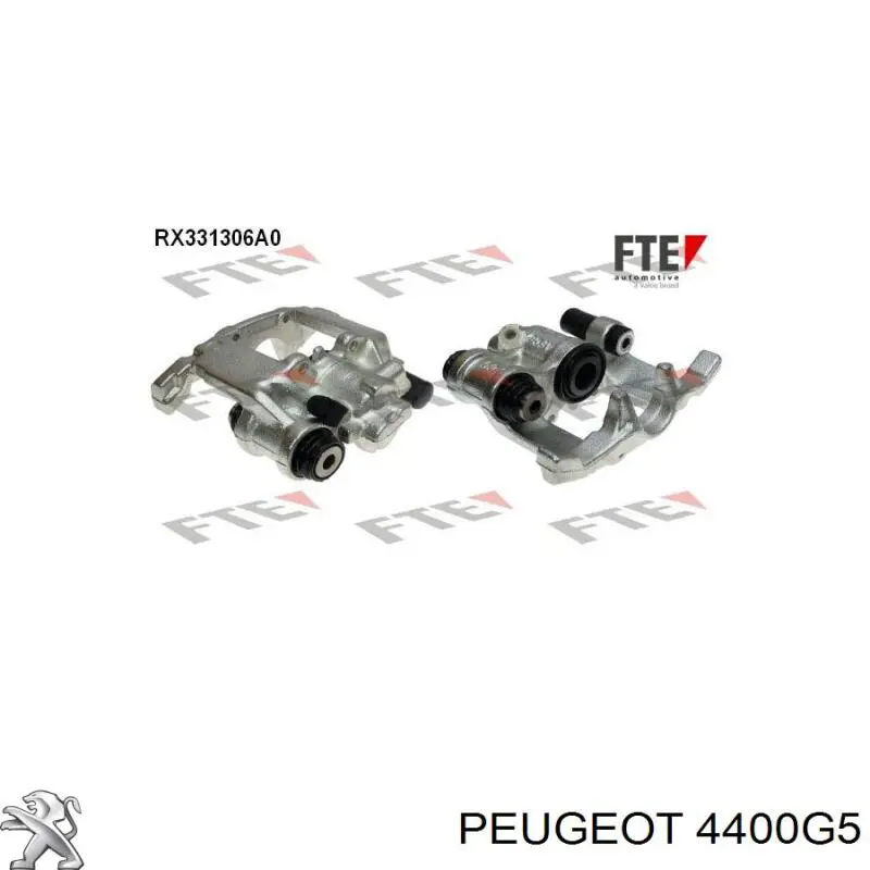 Супорт гальмівний задній лівий Peugeot 607 (9D, 9U) (Пежо 607)