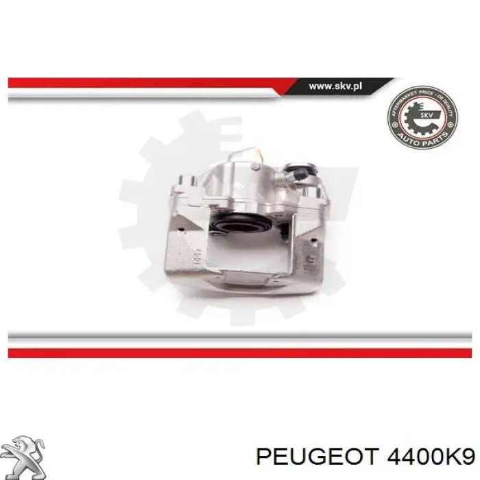 Купити 4400K9 Peugeot/Citroen Супорт гальмівний передній лівий