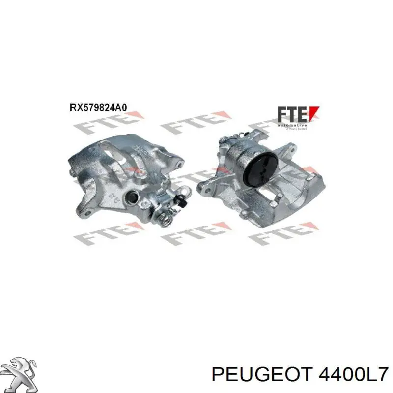 Супорт гальмівний, передній, правий Peugeot/Citroen 4400L7