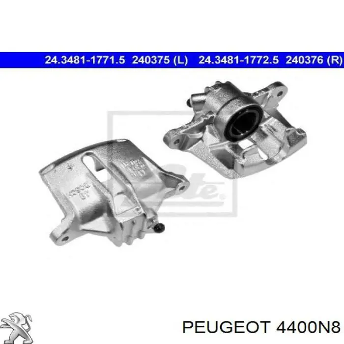 Супорт гальмівний передній лівий 4400N8 Peugeot/Citroen