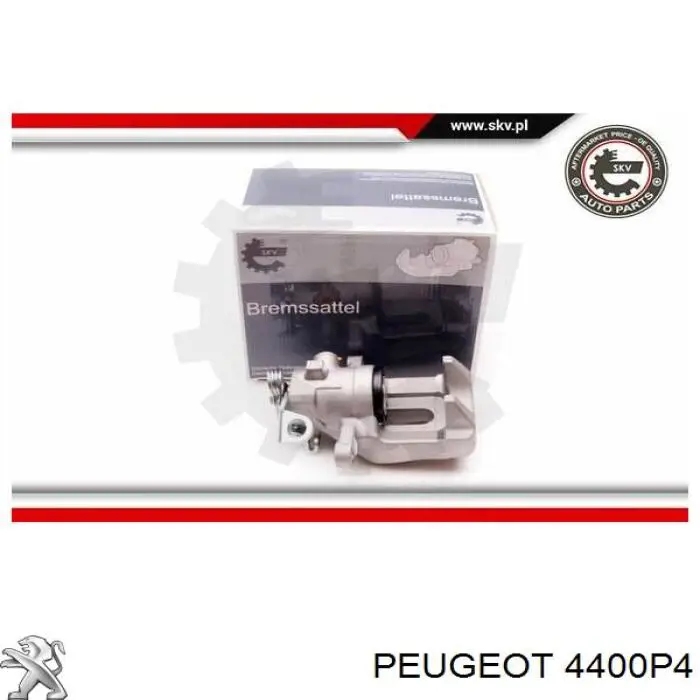 4400P4 Peugeot/Citroen супорт гальмівний задній лівий