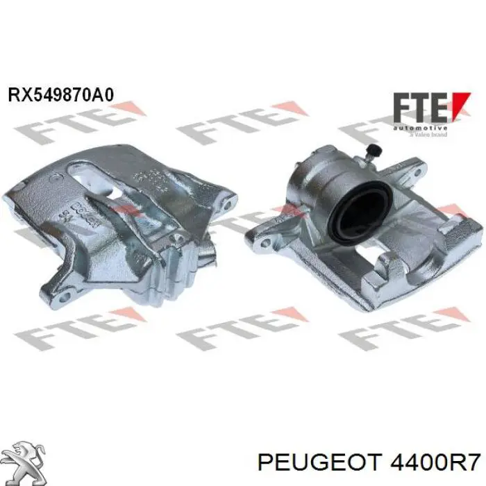 4400R7 Peugeot/Citroen супорт гальмівний передній правий