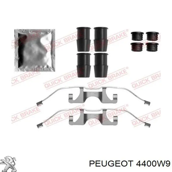 4400W9 Peugeot/Citroen Супорт гальмівний, передній, лівий
