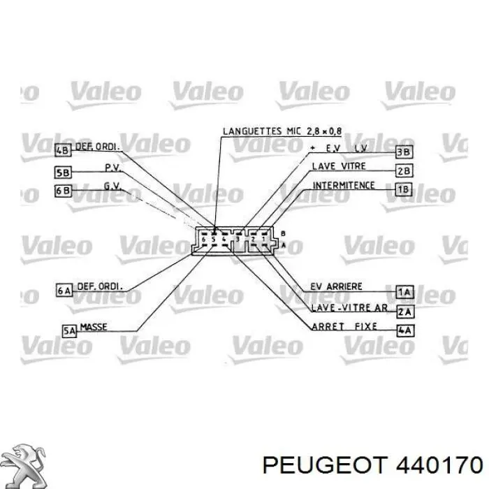 440170 Peugeot/Citroen Супорт гальмівний задній лівий