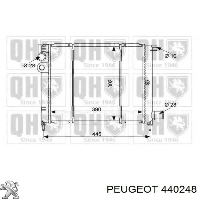 440248 Peugeot/Citroen циліндр гальмівний колісний/робітник, задній