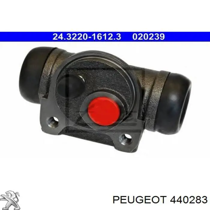 440283 Peugeot/Citroen циліндр гальмівний колісний/робітник, задній