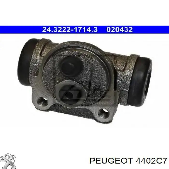 4402C7 Peugeot/Citroen циліндр гальмівний колісний/робітник, задній
