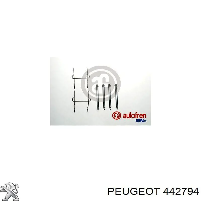 442794 Peugeot/Citroen ремкомплект гальмівних колодок