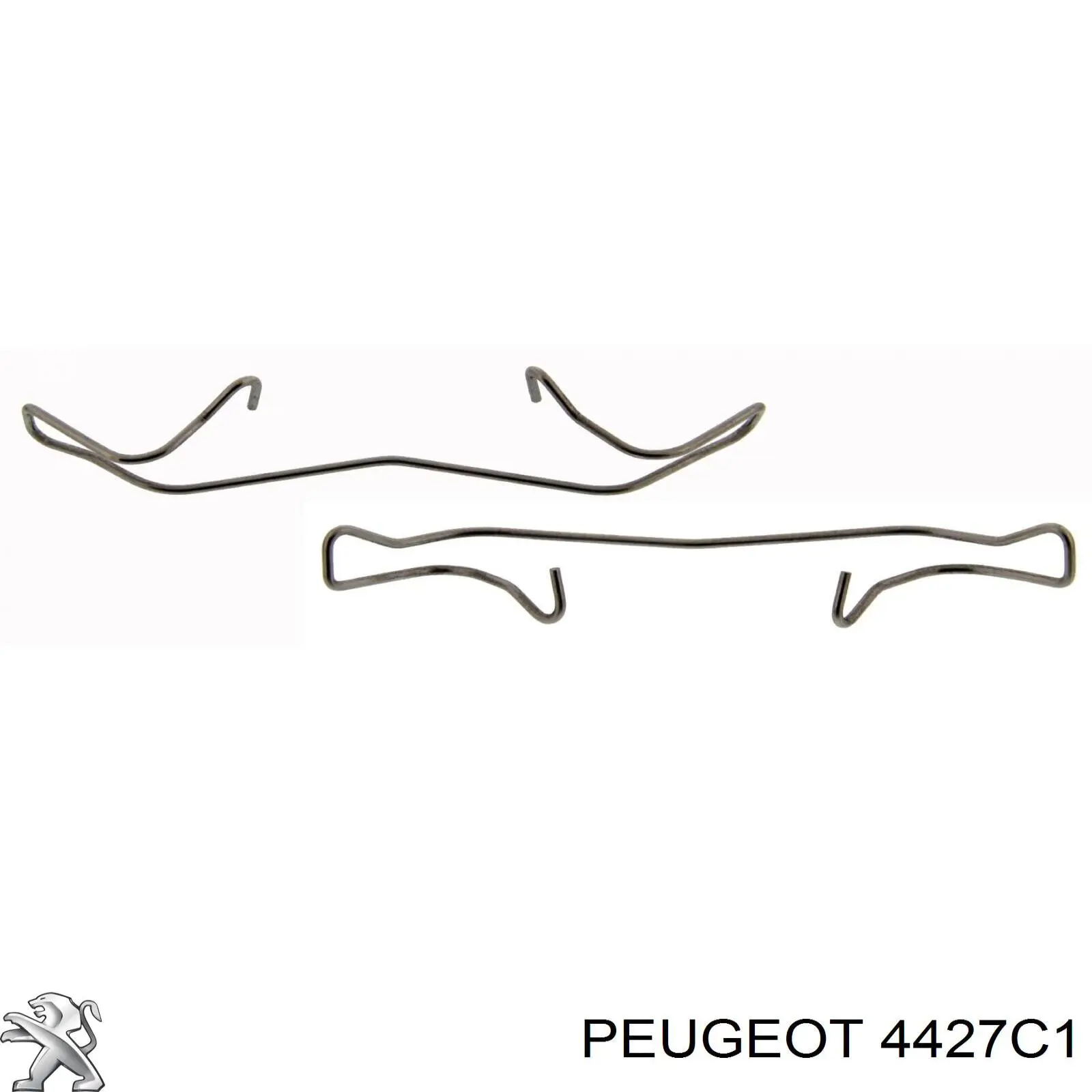 4427C1 Peugeot/Citroen комплект пружинок кріплення дискових колодок, передніх