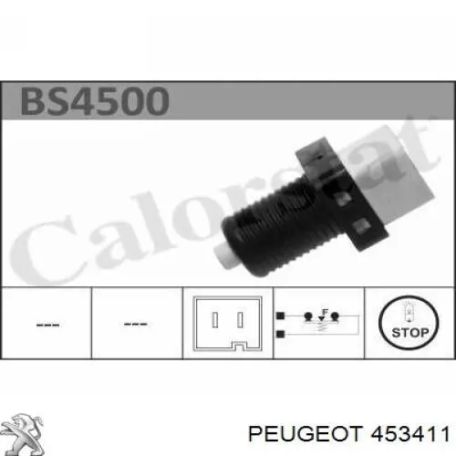 453411 Peugeot/Citroen датчик включення стопсигналу