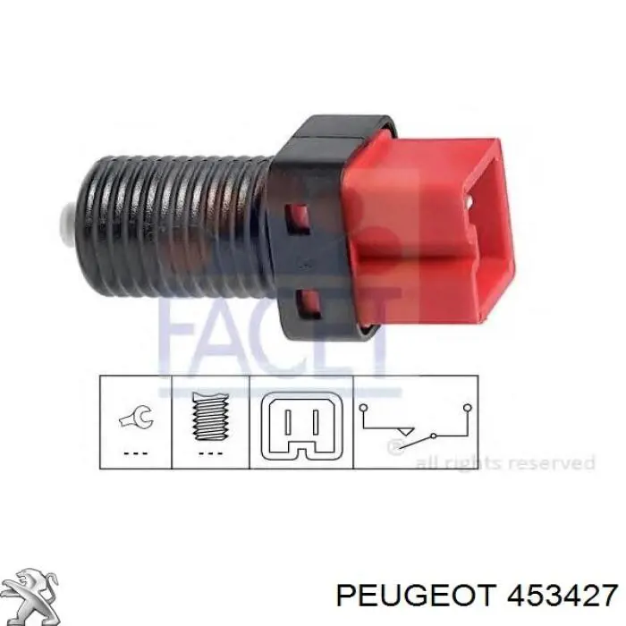 Купити 453427 Peugeot/Citroen Датчик педалі гальма
