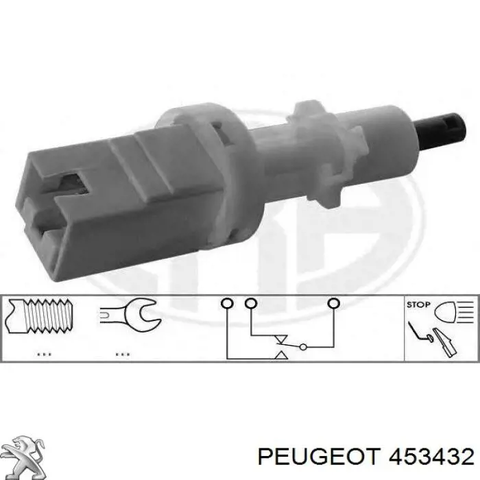 Купити 453432 Peugeot/Citroen Датчик педалі гальма
