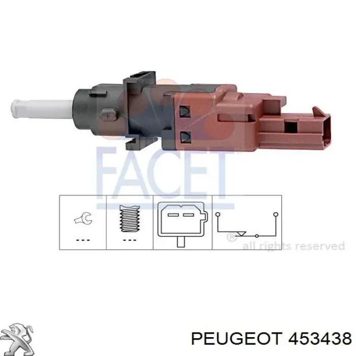 Датчик положення педалі зчеплення Peugeot/Citroen 453438 ціна, від 5.35 USD