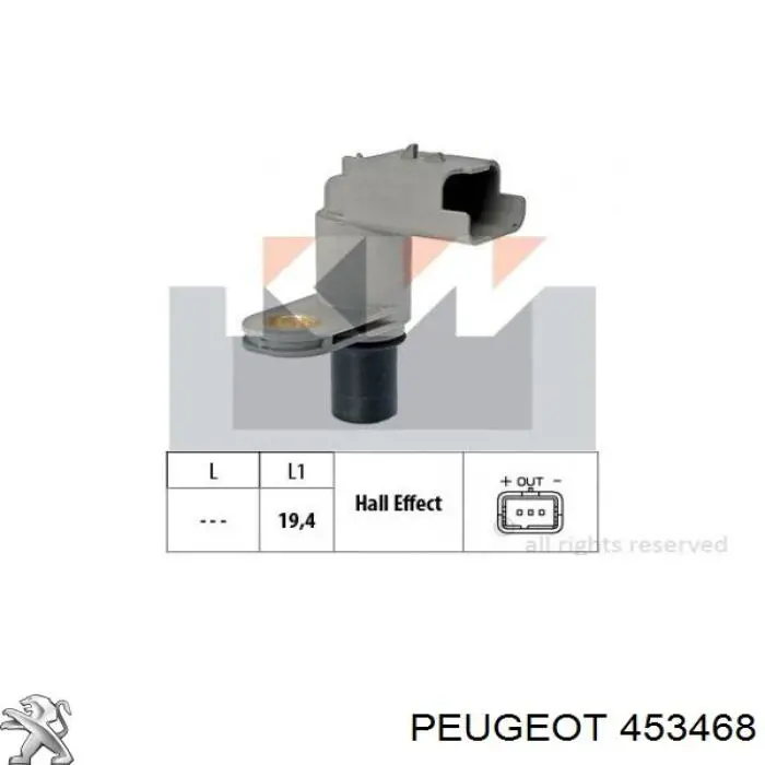 Кнопка стоп-сигналу Peugeot/Citroen 453468 ціна, від 14.97 USD