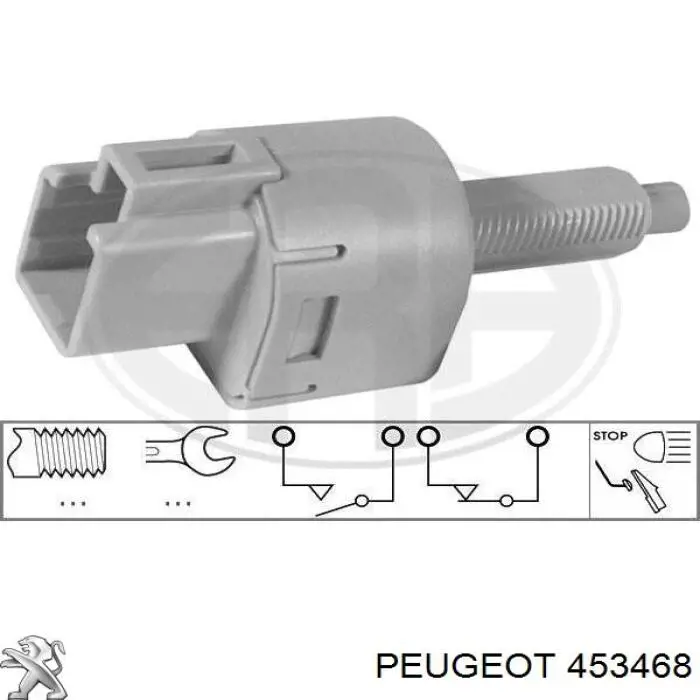 Купити 453468 Peugeot/Citroen Датчик педалі гальма