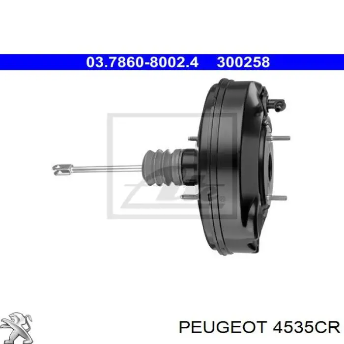 Підсилювач гальм вакуумний Peugeot 407 SW (6E) (Пежо 407)