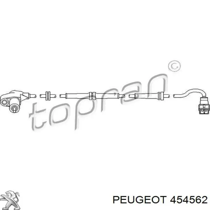 Купити 454562 Peugeot/Citroen Датчик АБС (ABS) задній