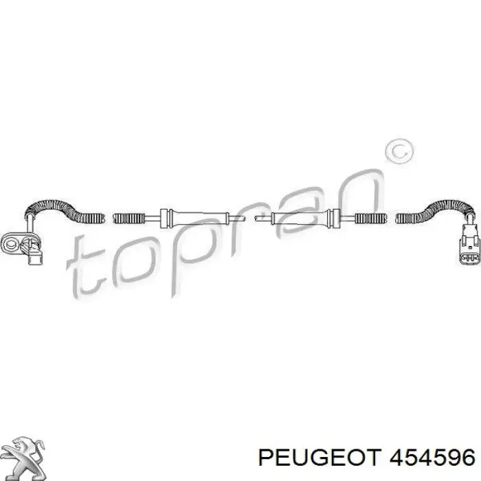 Датчик АБС (ABS) задній 454596 Peugeot/Citroen