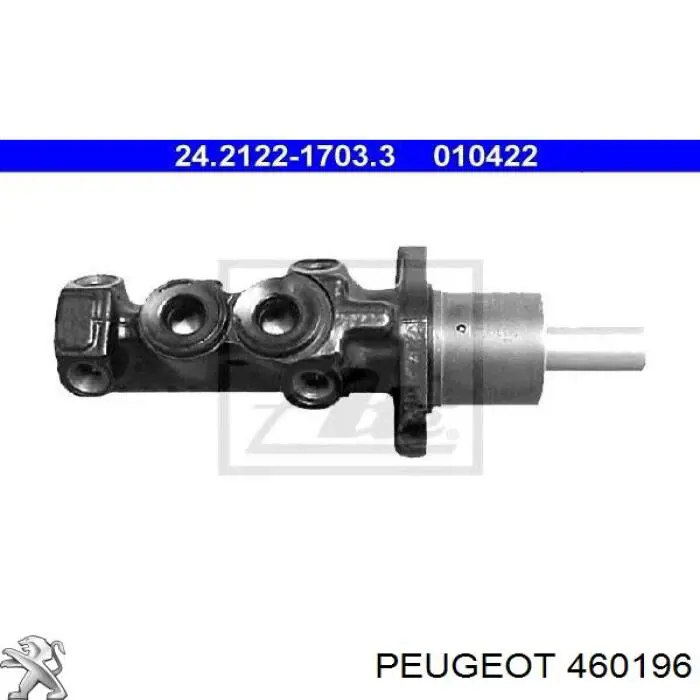 Циліндр гальмівний, головний 460196 Peugeot/Citroen