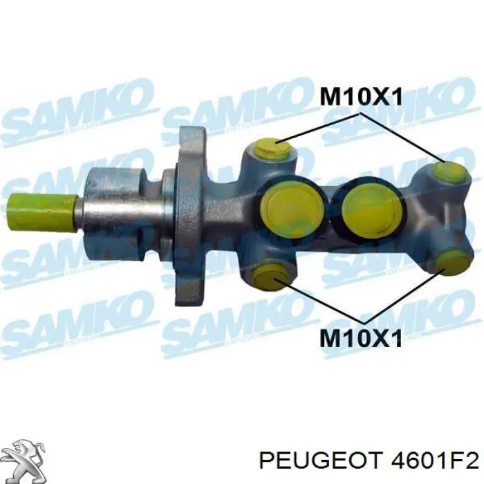 Циліндр гальмівний, головний 4601F2 Peugeot/Citroen
