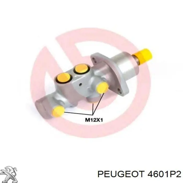 Купити 4601P2 Peugeot/Citroen Головний гальмівний циліндр