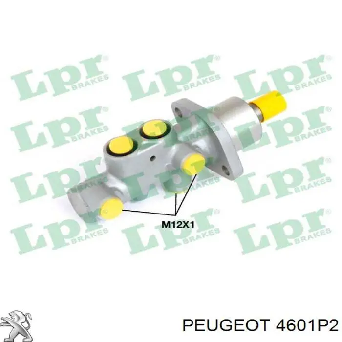4601P2 Peugeot/Citroen циліндр гальмівний, головний