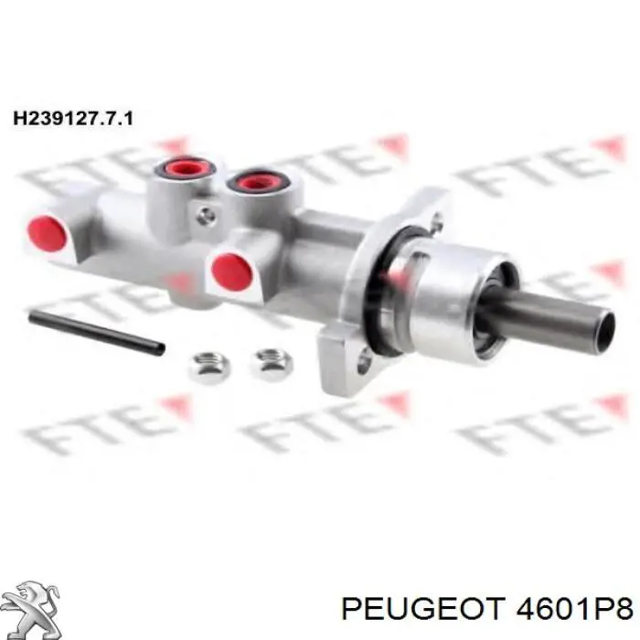 4601P8 Peugeot/Citroen Циліндр гальмівний, головний