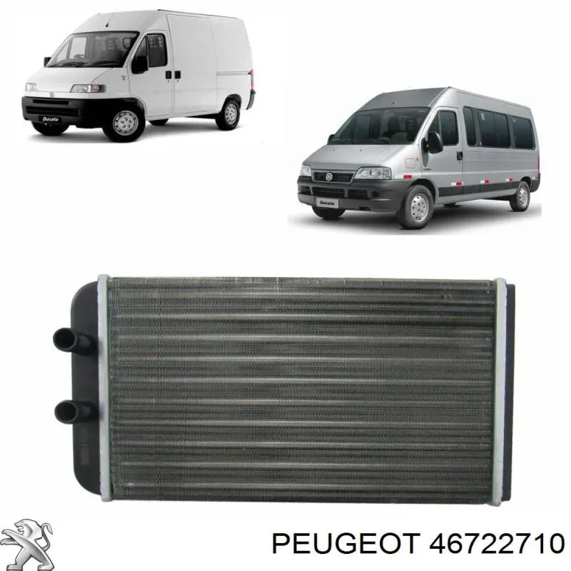 46722710 Peugeot/Citroen радіатор пічки (обігрівача)