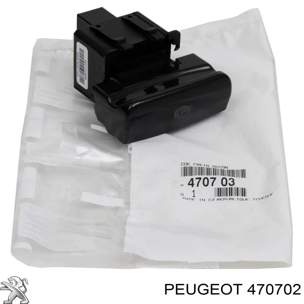 Купити 470702 Peugeot/Citroen Кнопка важеля стоянкового гальма