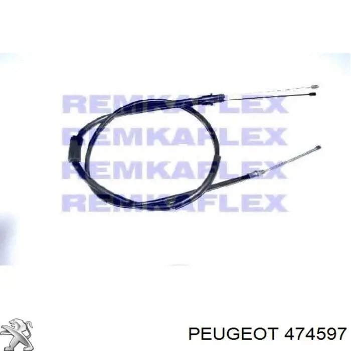 Трос стоянкового гальма задній лівий Peugeot/Citroen 474597 ціна, від 7.54 USD