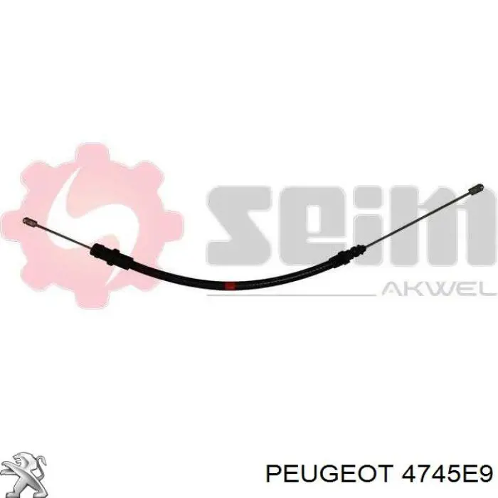 Купити 4745E9 Peugeot/Citroen Трос ручного гальма передній