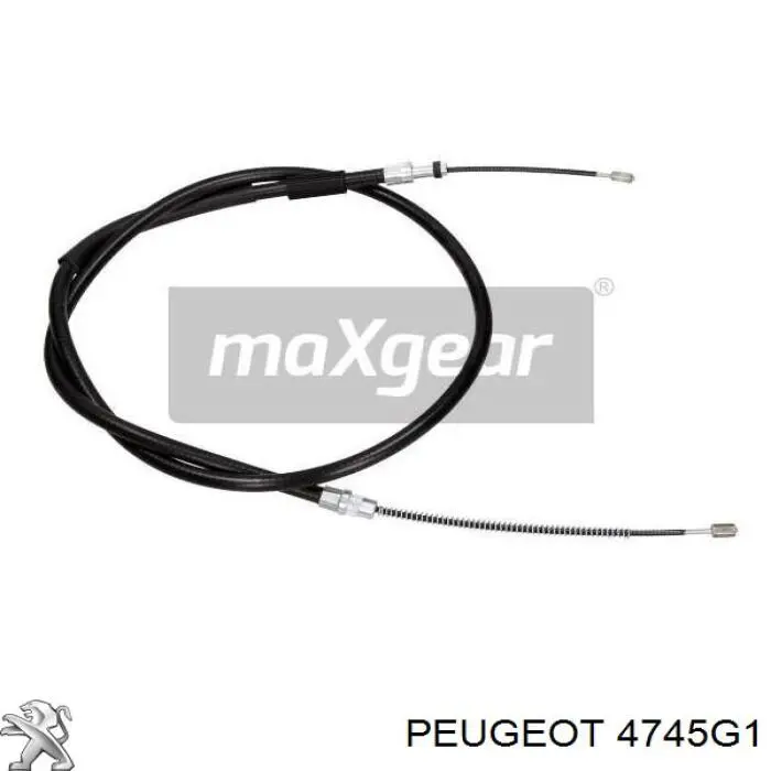 Трос стоянкового гальма задній правий Peugeot/Citroen 4745G1 ціна, від 6.42 USD
