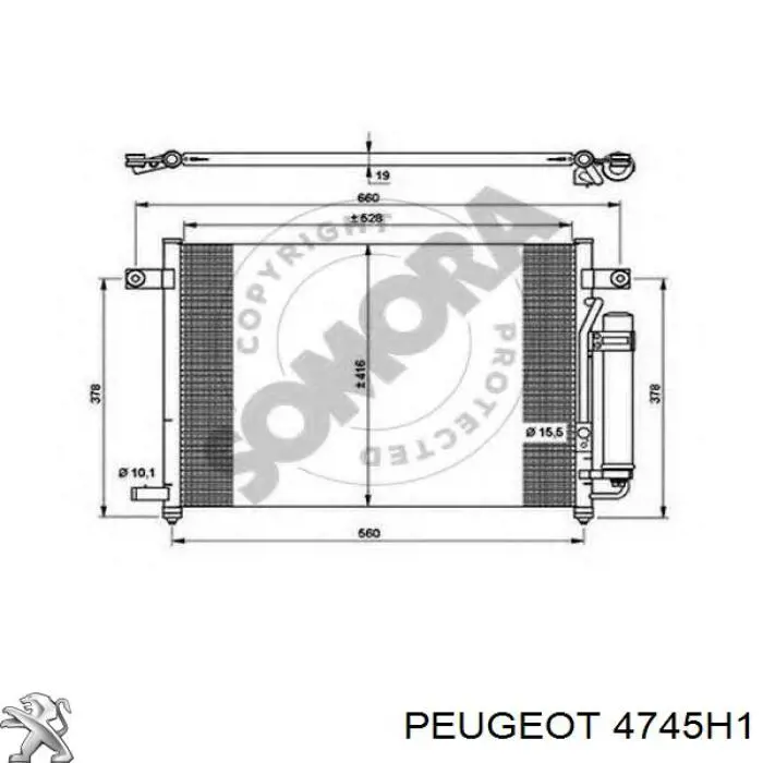 4745H1 Peugeot/Citroen Трос ручника задній лівий
