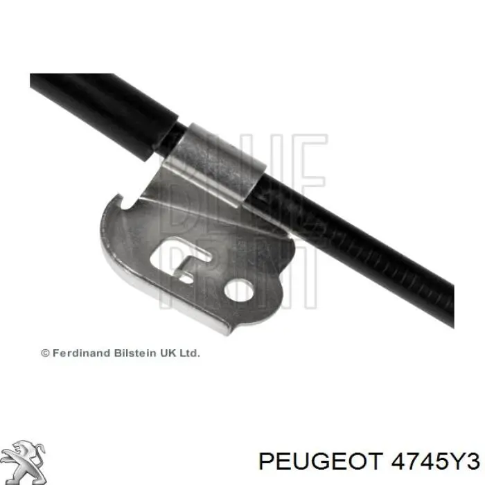 Трос ручного гальма задній, лівий E074158 Peugeot/Citroen
