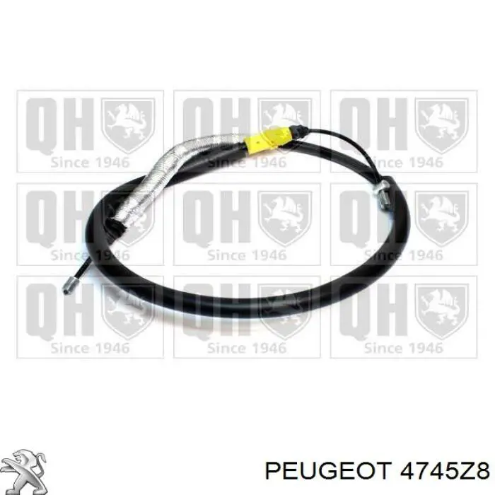 Трос ручного гальма задній, правий Peugeot/Citroen 4745Z8 ціна, від 12.71 USD