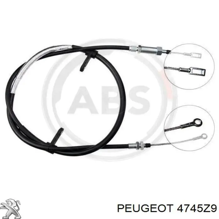 Купити 4745Z9 Peugeot/Citroen Трос ручного гальма передній