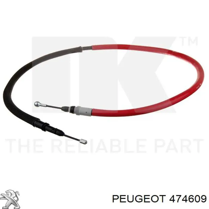 Купити 474609 Peugeot/Citroen Трос ручного гальма задній, правий/лівий