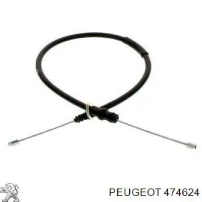 474624 Peugeot/Citroen Трос ручного гальма передній